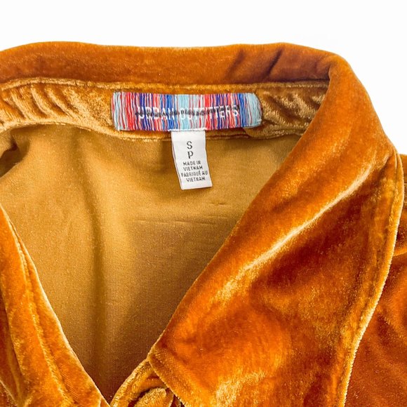 New Urban Outfitters Nellie Velvet Ruched Mini Dress Orange Size Small - Picture 12 of 15